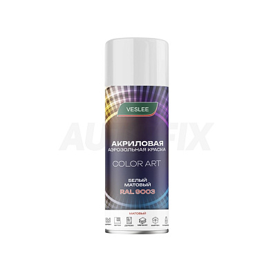 VESLEE краска акриловая аэрозольная Color Art RAL 9003m матовая 520мл