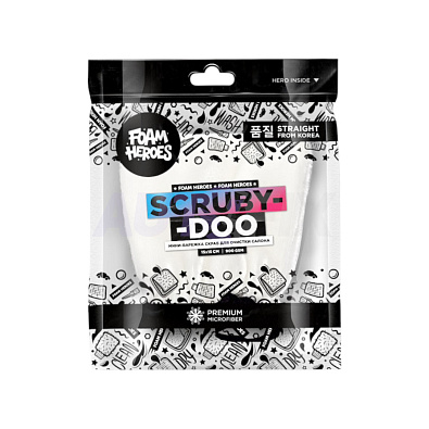 FOAM HEROES мини-варежка скраб для очистки салона Scruby-Doo 15*15см
