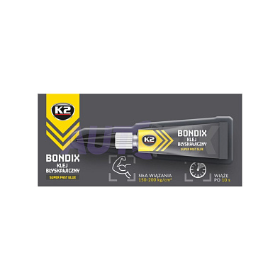 K2 клей супербыстрый Bondix Super Fast 3г