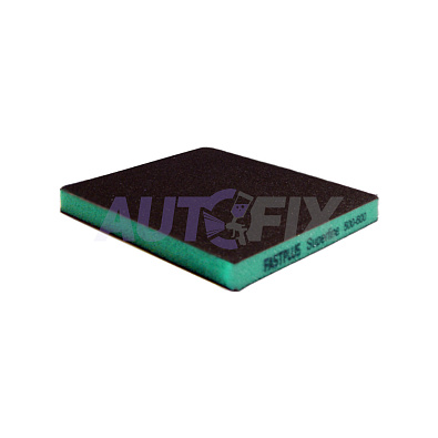 FASTPLUS губка абразивная двухсторонняя 120*98*10мм Superfine зеленая P500