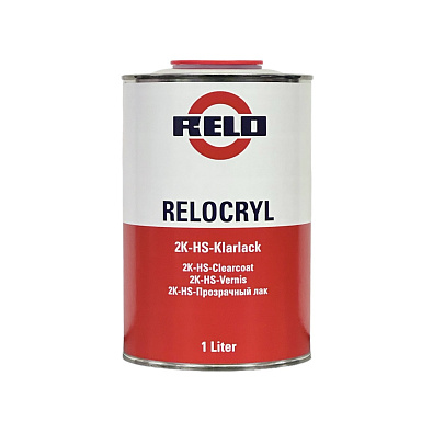 RELO лак акриловый 2K-HS-Klarlack с отвердителем 1.0+0.5л