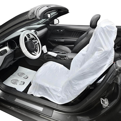 WUMAX набор одноразовых автомобильных чехлов Car Clean Set 5 в 1