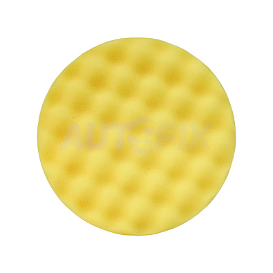 CETRON полировальный диск на липучке Velcro желтый рельефный 150*25мм