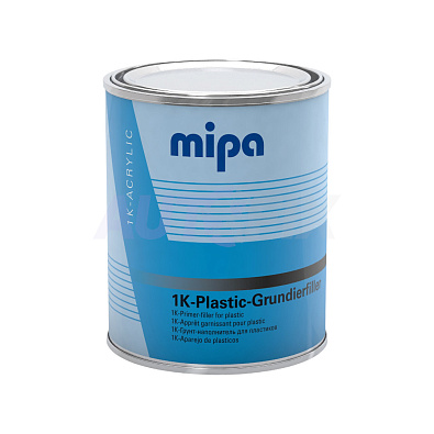 MIPA грунт-наполнитель для пластика 1K-Plastic-Grundierfiller черный 1л