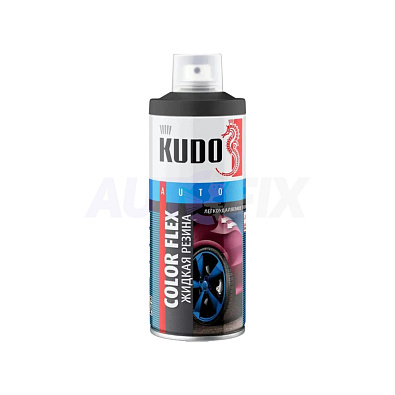 KUDO KU-5502 жидкая резина Color Flex черная аэрозоль 520мл