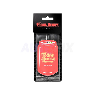 FOAM HEROES ароматизатор подвесной для авто Auramatica терпкий грейпфрут