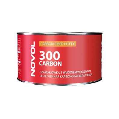 NOVOL шпатлевка Carbon 300 с углеволокном облегченная 1.0л