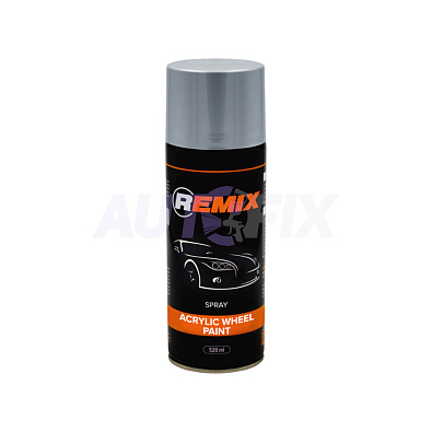 REMIX 1K краска для дисков Acrylic Wheel Paint серебро аэрозоль 520мл