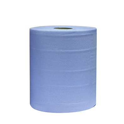 CETRON полотенца бумажные протирочные двухслойные синие 22x35 рулон 400шт