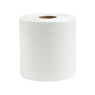 NOVOL полотенце бумажное двухслойное (рулон) белое 192м 24*24см