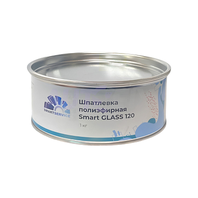 SMARTSERVICE шпатлевка Smart Glass 120 со стекловолокном 1.0кг