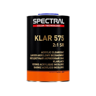 SPECTRAL лак акриловый бесцветный Klar 575 SR 2:1 1.0+0.5л