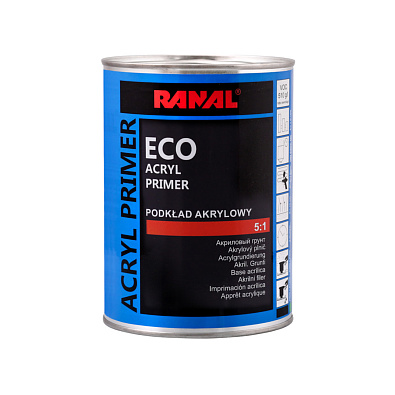 RANAL грунт акриловый ECO черный 0.75+0.16л