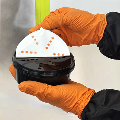 KRONAX пудра проявочная с аппликатором оранжевая 100г