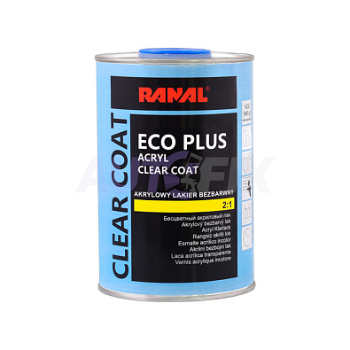 RANAL лак акриловый бесцветный ECO PLUS комплект 1.0+0.5л