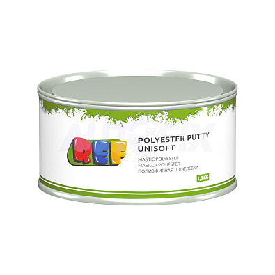 REF шпатлевка Polyester Putty Unisoft универсальная 1.8кг
