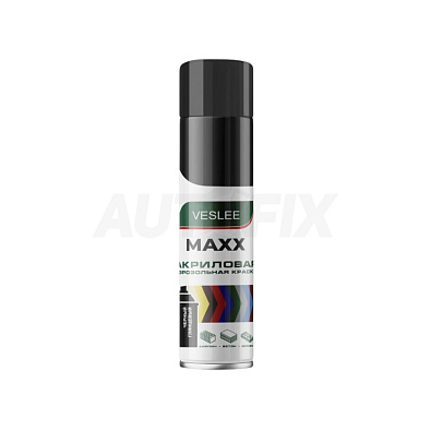 VESLEE краска акриловая аэрозольная MAXX RAL 9005 глянцевая 650мл
