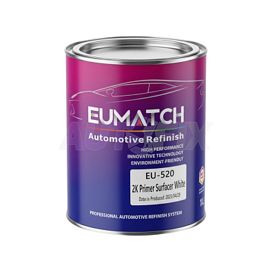 EUMATCH грунт-наполнитель EU-520 2K Primer Surfacer черный 1.0+0.3л