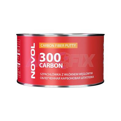 NOVOL шпатлевка Carbon 300 с углеволокном облегченная 1.0л