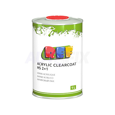 REF лак акриловый Acrylic Clearcoat HS 2+1 с отвердителем 1.0+0.5л
