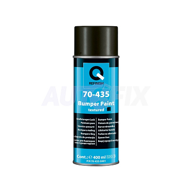 Q-REFINISH 1K краска структурная 70-435 Bumper Paint черная в аэрозоле 400мл