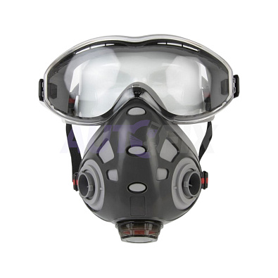 JETA SAFETY полумаска 9500 Air Optics в комплекте c очками размер M