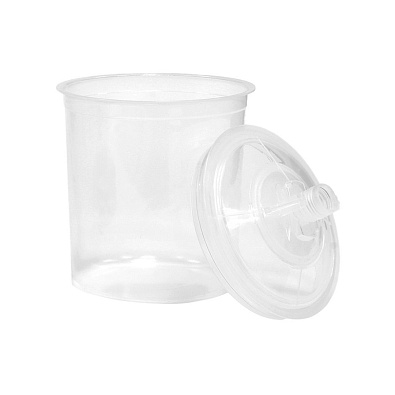 IQ бачок одноразовый IPS/PPS с крышкой и ситечком 190мкм, емкость 400мл