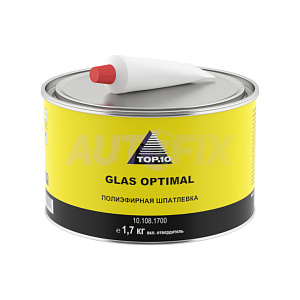 TOP.10 шпатлевка полиэфирная Glas Optimal 1.7кг