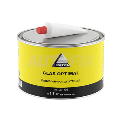 TOP.10 шпатлевка полиэфирная Glas Optimal 1.7кг