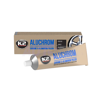 K2 паста для полировки металла и хрома Aluchrom 120г