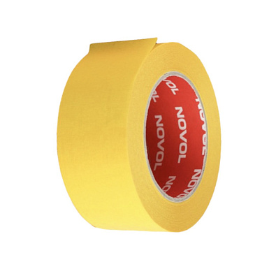 NOVOL лента малярная Premium 110С желтая 50мм*50м