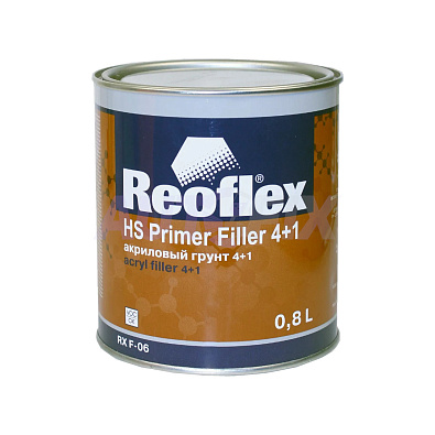 REOFLEX грунт акриловый с отвердителем HS 4+1 серый 0.8+0.2л