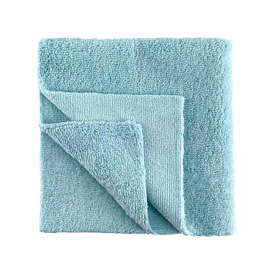 SHINE SYSTEMS микрофибра без оверлока голубая Edgeless Towel Blue 40*40см