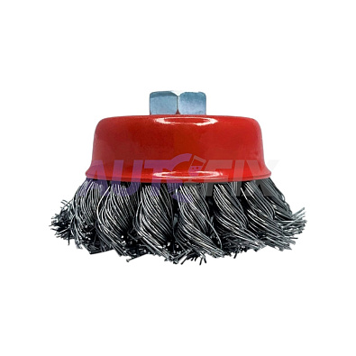 VERTEX щетка для УШМ чашка стальная крученая 75мм