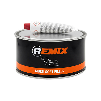 REMIX шпатлевка полиэфирная Multi Soft Filler универсальная 0.9кг