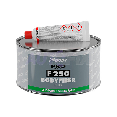 HB BODY шпатлевка F250 BodyFiber со стекловолокном 0.38кг