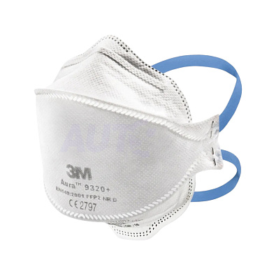 3M 9320+ респиратор противоаэрозольный Aura FFP2