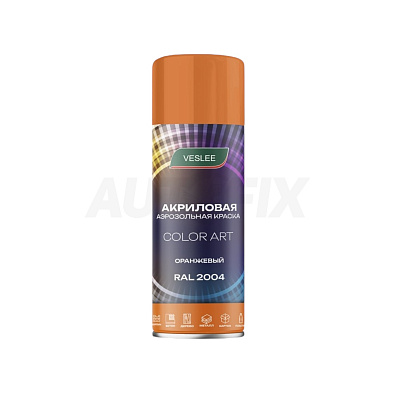 VESLEE краска акриловая аэрозольная Color Art RAL 2004 глянцевая 520мл