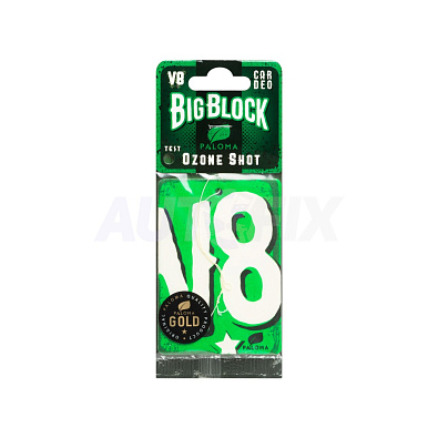 PALOMA ароматизатор автомобильный V8 BigBlock подвесной Ozone Shot