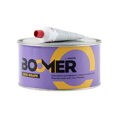 BOOMER шпатлевка полиэфирная 1030 Grape c микростекловолокном 1.8кг