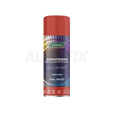 VESLEE краска акриловая аэрозольная Color Art RAL 3020 глянцевая 520мл