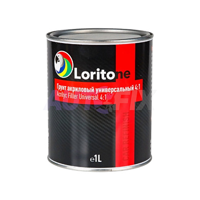 LORITONE грунт акриловый 2K 4:1 универсальный белый 1.0+0.25л