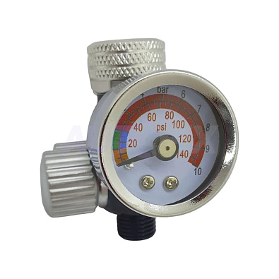 TESKOM регулятор давления для краскопульта NEW 0-10 бар G1/4"