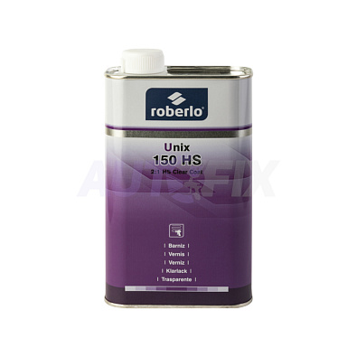 ROBERLO лак акриловый Unix 150 HS 2:1 с отвердителем 1.0+0.5л
