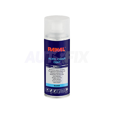 RANAL 1K лак бесцветный Acryl Clear Coat глянцевый спрей 400мл