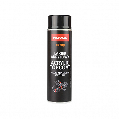 NOVOL Spray эмаль акриловая черная глянцевая 500мл