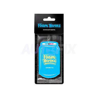 FOAM HEROES ароматизатор подвесной для авто Auramatica ванильный леденец