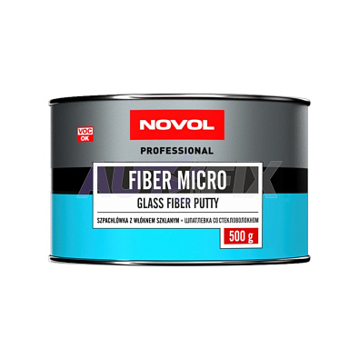 NOVOL шпатлевка Fiber Micro со стекловолокном 0.5кг