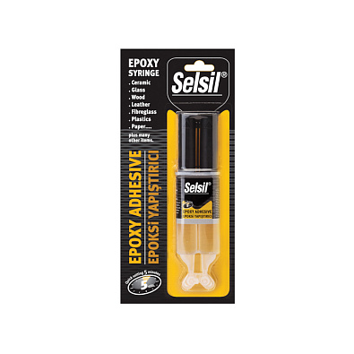 SELSIL клей эпоксидный Epoxy Syringe 5 минут 28г