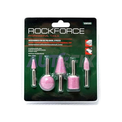 ROCKFORCE набор камней шлифовальных GSK503 d=6мм комплект 5шт